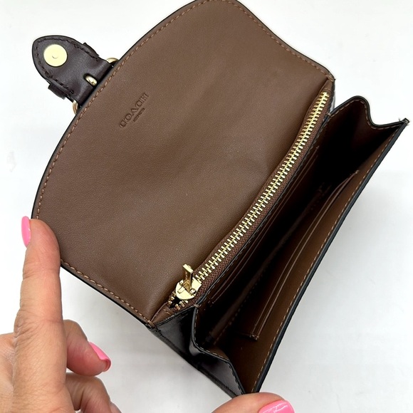 Coach Tan and Brown Canvas Wallet - Picture 6 of 12